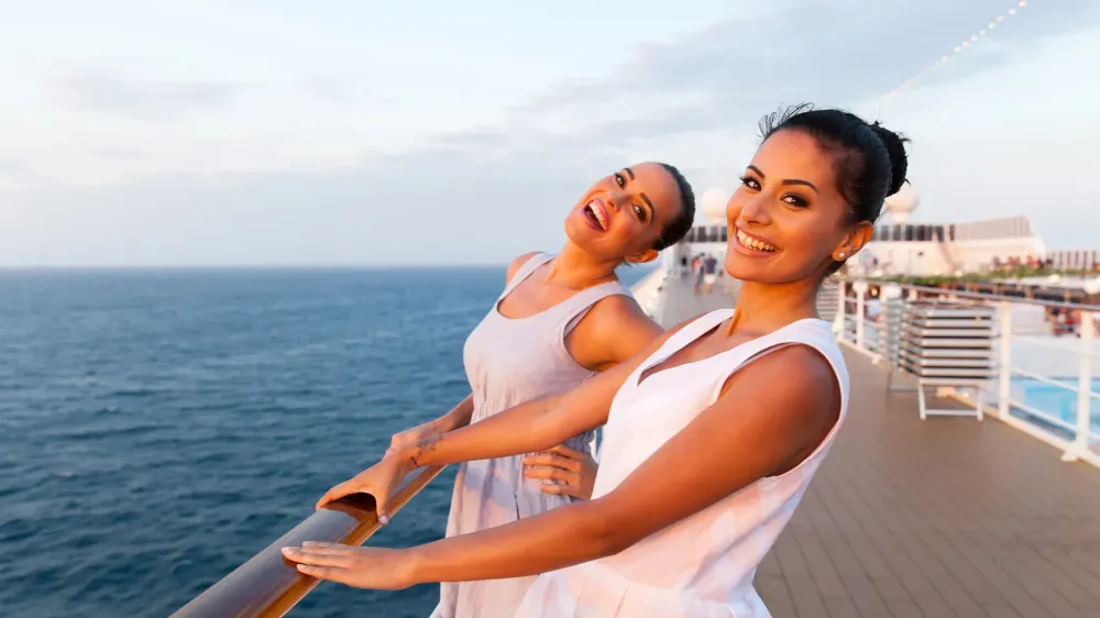 Cruise Two Women on Deck